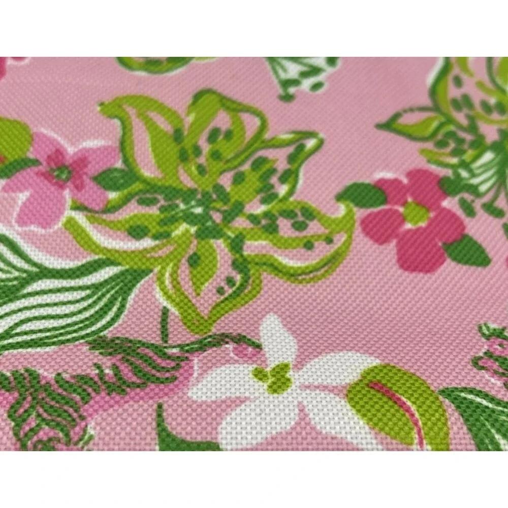 Lilly Pulitzer For Estee Lauder Makeup Bag Pink Tiger Flower Cosmetic Travel